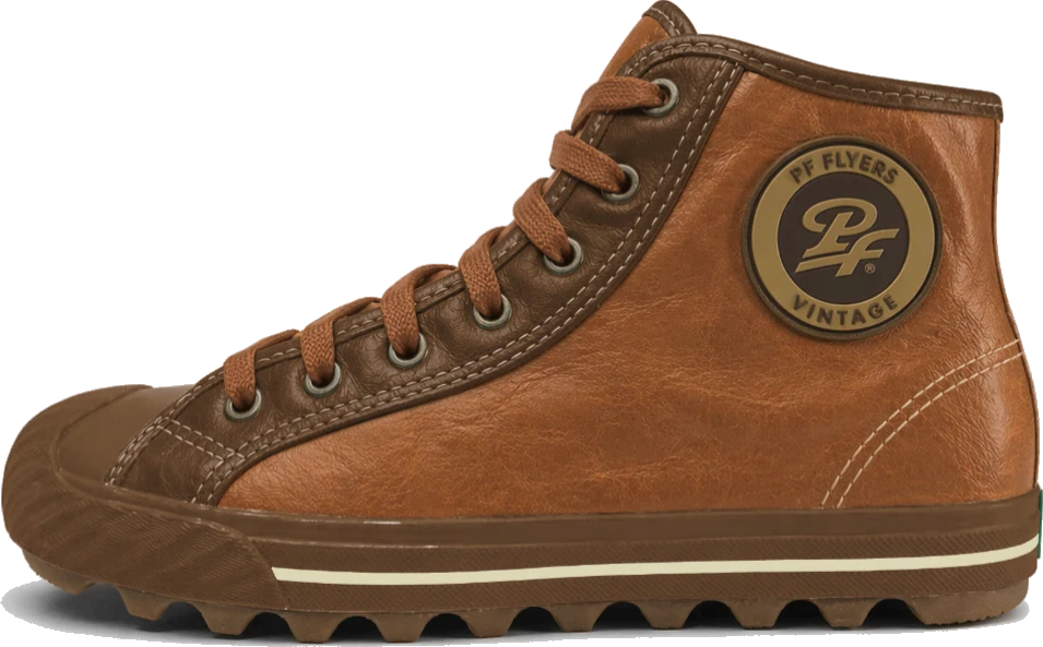 Grounder Hi Leather in Rust